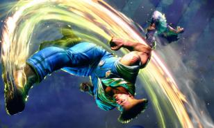 Guile finishes his third Super Art on Ryu in Street Fighter 6.