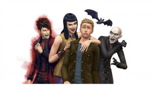Just a few vampire sims hanging out!