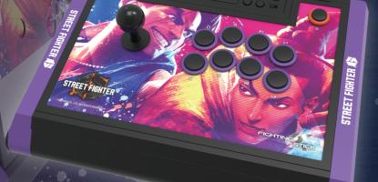 A picture of the Hori Fighting Stick Alpha -- Street Fighter 6 Edition.