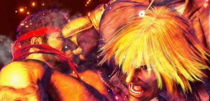 Ken punches Ryu in the face as part of his Critical Art in Street Fighter 6.