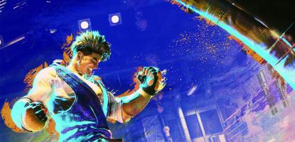 Luke punches a punching bag in Street Fighter 6.