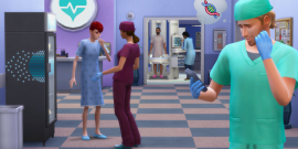 Sims 4: Get to Work - screen shot from Medical Career