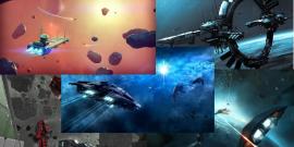 A little collage of some of the many space games that have been cropping up.