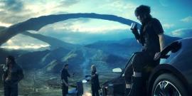 Final Fantasy 15 - Noctis and his friends set up camp