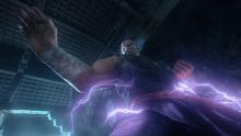 Figurehead of the Tekken series Heihachi releases a shockwave of pure energy.
