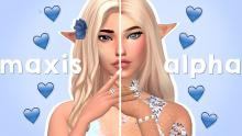 Alpha CC can be based on Maxis or Maxis Match content, but there are some differences