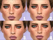 Find the details that add aspects like freckles to your sims