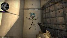 CSGO players are very creative when it comes to things like graffiti. Here is a picture of a stickman made by random gamer in CSGO using graffiti.