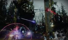 A titan protects his teammates from both the invader and the primevil in Gambit