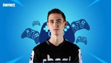 Player Bizzle is ready to score high in the Fortnite World Cup