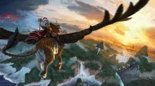 Karl Franz rides his Hippogryph