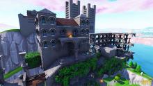 Perfectly re-created Super Smash Bros arena Hyrule Castle using Fortnite's Creative Mode.