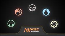 Symbols of mana for the game 