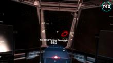 While you are shooting at the enemy ship your HUD will show you a damage counter so you know how much burn your lasers are inflicting on their hull