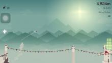 In Alto's Adventure glide down a vast mountain with beautiful landscapes