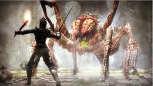 Conquer your fears of spiders while battling against gigantic arachnids.