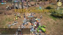 Server wide overworld battles see players join together for large scale battles.