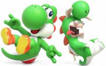 Unlike Nintendo's sweet, adorable Yoshi, his Rabbid counterpart is nuts! 