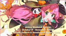 Anime Weekend Atlanta's mascot in 2019