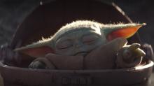 After using the Force for the first time as he tries to help Din, Baby Yoda falls unconscious.