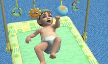 The sims baby's interactions develop and change in each game, ranging from a mere object to having complex emotions