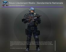 Alternative medic agent. Front view.