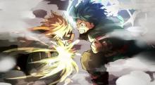 Deku and Kacchan duke it out, using their remarkably similar quirks to best each other once and for all. 