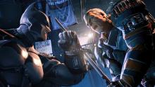 Batman fighting deathstroke in one of the most badass fights in videogame history!