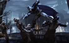 Batman dropping thugs in Gotham like it's nothing