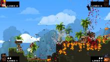 Broforce's heroes love the smell of napalm in the morning.