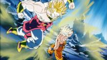 Goku vs Broly in the original movie