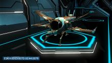 This ship's design is similar to that of a dragonfly.