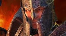 This image depicts a close-up of a knight. 