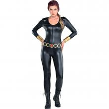 Comic Black Widow costume front view.