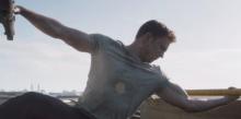Captain America can hold back a helicopter, the equivalent of curling over 3000 pounds!