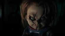 Still of Chucky by himself up to no good