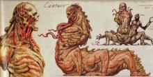 Concept art of centaurs from Fallout