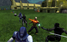 Sometimes KOTOR II is criticized for not having enhanced the graphics more from the first game. However, the appearance of KOTOR II and even the original KOTOR have aged well; the colors are bright, the characters are sharp, and overall, it looks great for its age.  