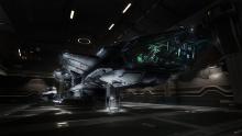 Constellation-Class in the hangar.