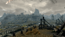 A siege on a major city in Skyrim. 