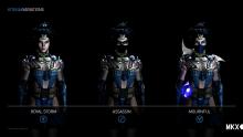 The display of the different variations of Kitana's fighting style in Mortal Kombat X's new fighting system