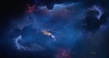 This is what the newest starship looks like in Mass Effect 4