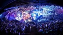 The 2015 Counter Strike Global Offensive World Championship at a over capacity arena. 
