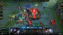 A screenshot of gameplay from Worlds 2016
