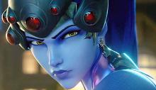 Widowmaker has the longest range, but does not see much use in the pro scene.