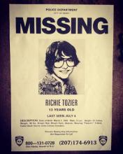 Richie Tozier's 'Missing' Poster around town 