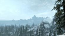 Skyrim's landscape makes for a pretty horizon.
