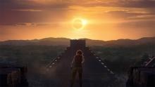 *SPOILER* Lara Croft realizes that she must save the world once she accidentally sets off the Maya Apocalypse.