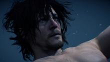 Sam is sent to some kind of ocean but the monster somehow. This could be reflective of Kojima's alternate perception of death.