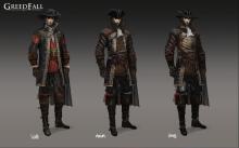 An example of clothing you're able to wear in the game with different types of armor.